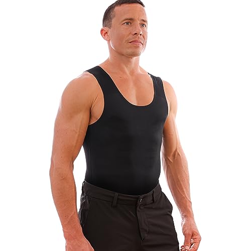 Esteem Apparel SlimFlex Mens Athletic Dry Fit Undershirt Workout Tank Top Camiseta Seco Rápido (Black, Medium) - Image 5