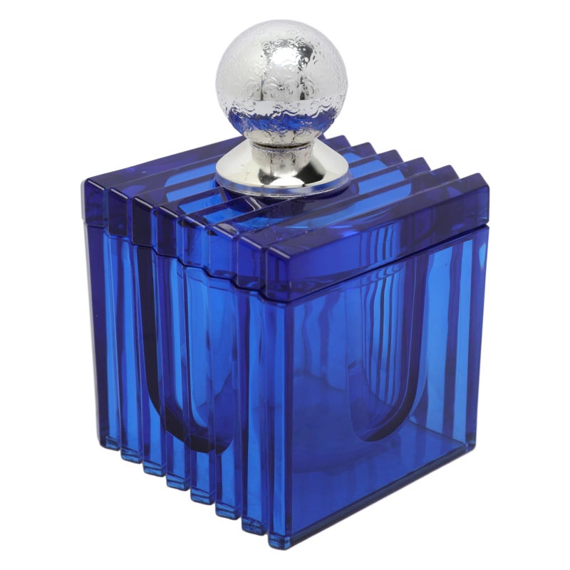 Soleter Glass Storage Jar with Airtight Lid, Blue, 1.5 L – Kitchen Pantry Food Organizer - Image 2