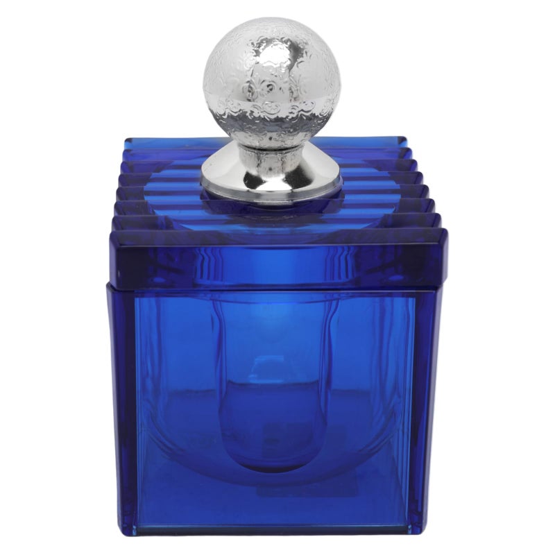 Soleter Glass Storage Jar with Airtight Lid, Blue, 1.5 L – Kitchen Pantry Food Organizer - Image 1
