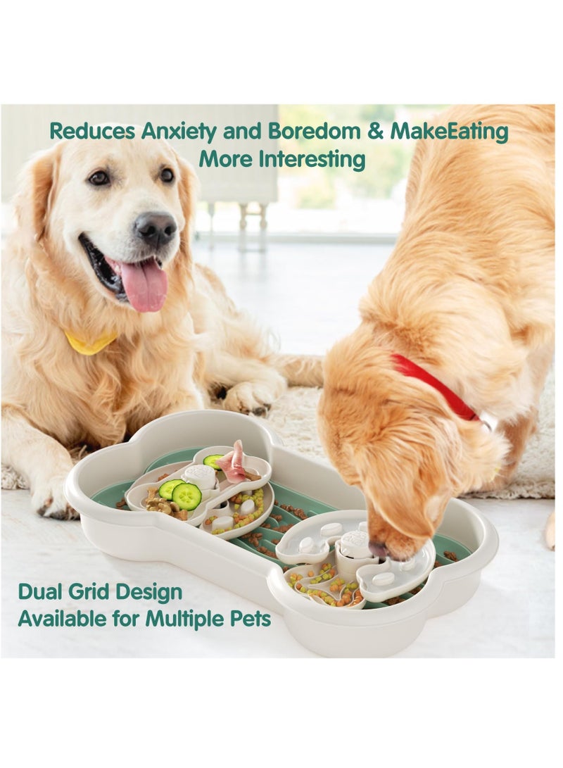 SOLARAE Slow Feeder Dog Bowls Large Breed, Dog Slow Feeder Bowl, Dog Food Bowls Slow Feeder, Large Dog Bowl Slow Feeder, Dog Puzzle Feeder Bowls, Dog Food Bowl for Large/Medium/Small Dogs Breed - Image 4