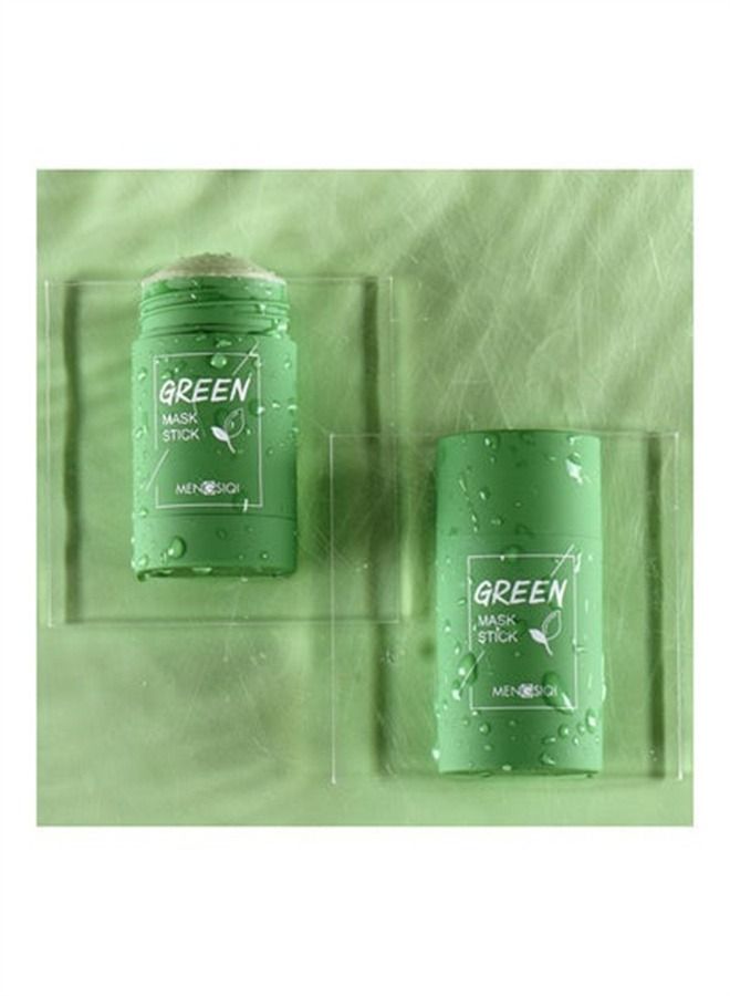Purederm Green Tea Oil Control Cleansing Solid Mask Green 40g - Image 2