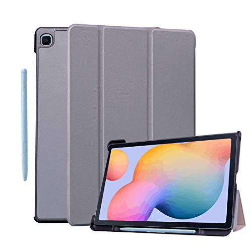 ProElite Smart Flip case Cover for Samsung Galaxy Tab S6 Lite 10.4 Inch 2024 SM-P610/P615 with S Pen Holder (Also Supports S Pen Magnetic Attachment), Grey - Image 1