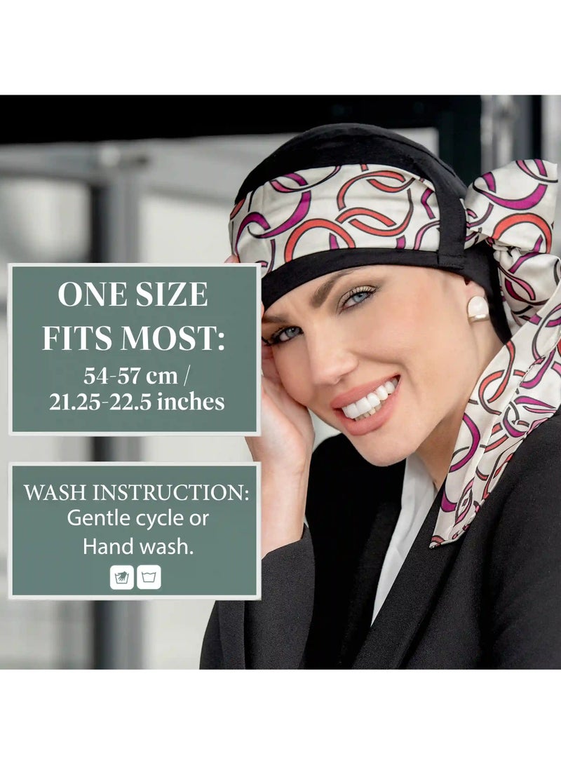 Rung Yanna Black Cerchio Elegant Ladies Scarf - Image 4