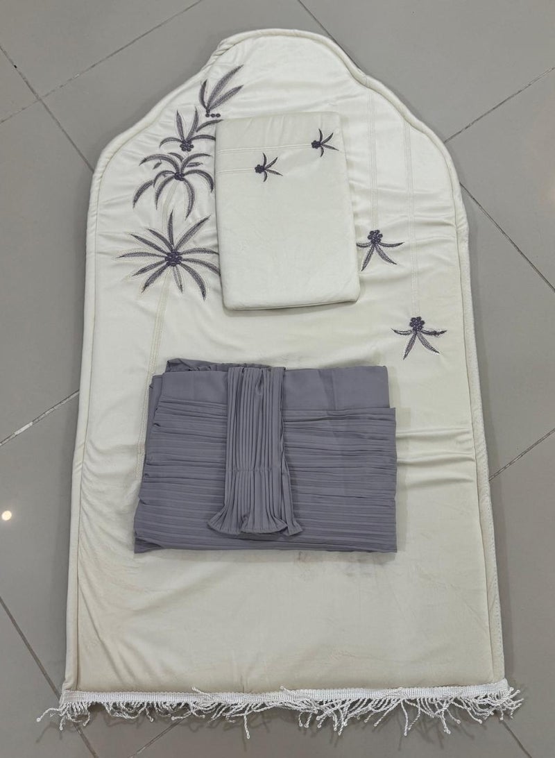 Embroidered padded sponge prayer rug with a crushed rug, excellent cool material - Image 1