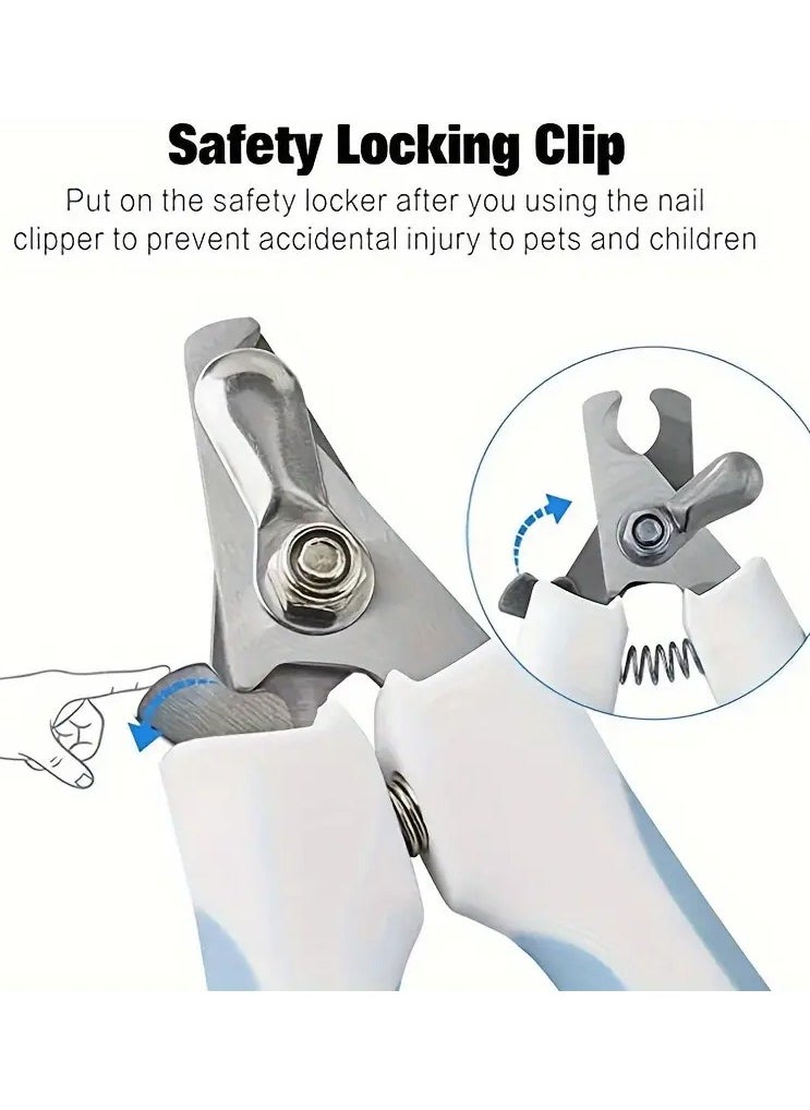 Goolsky Premium Metal Dog Nail Clippers - Professional Pet Claw Trimmer for Small to Medium Dogs - Non-Slip Handle, Sharp and Durable - Easy and Safe Grooming Tool - No Battery Needed  - Image 2