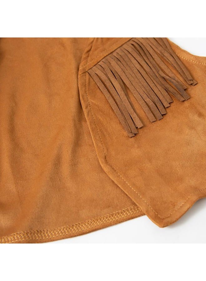 LXKIKMM Western Cowboy Style Costume Kids Vest with Bandana 6-7 Years - Image 5