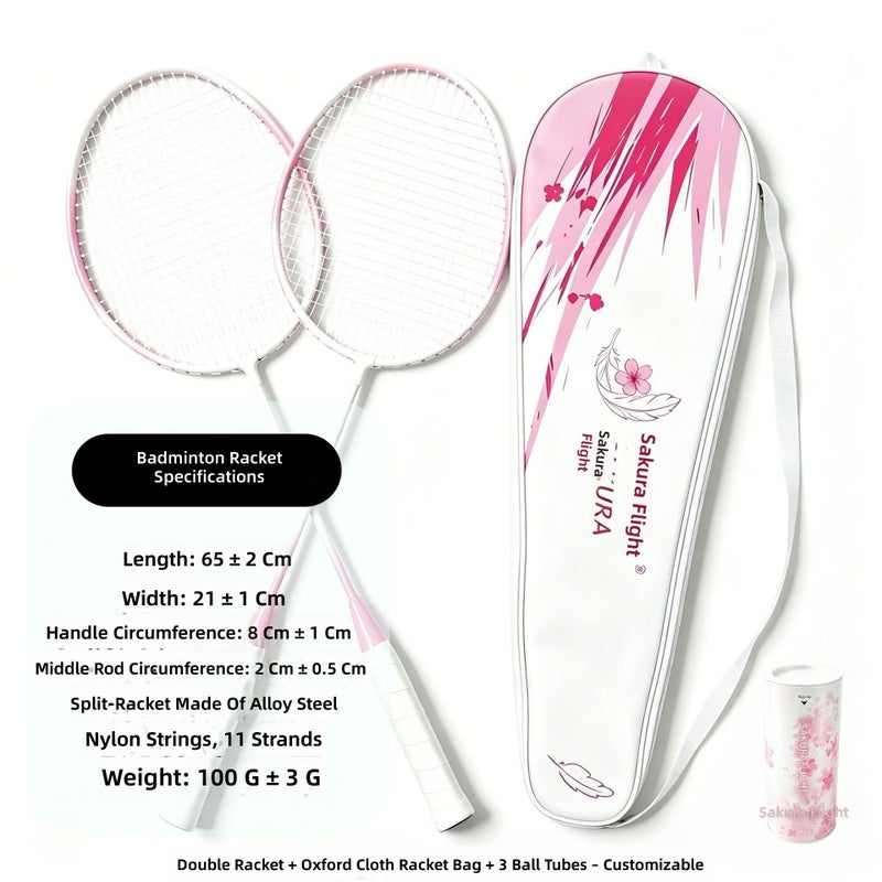 High-Quality Adult Badminton Rackets Set - Macaron Color, Wholesale & Dropshipping