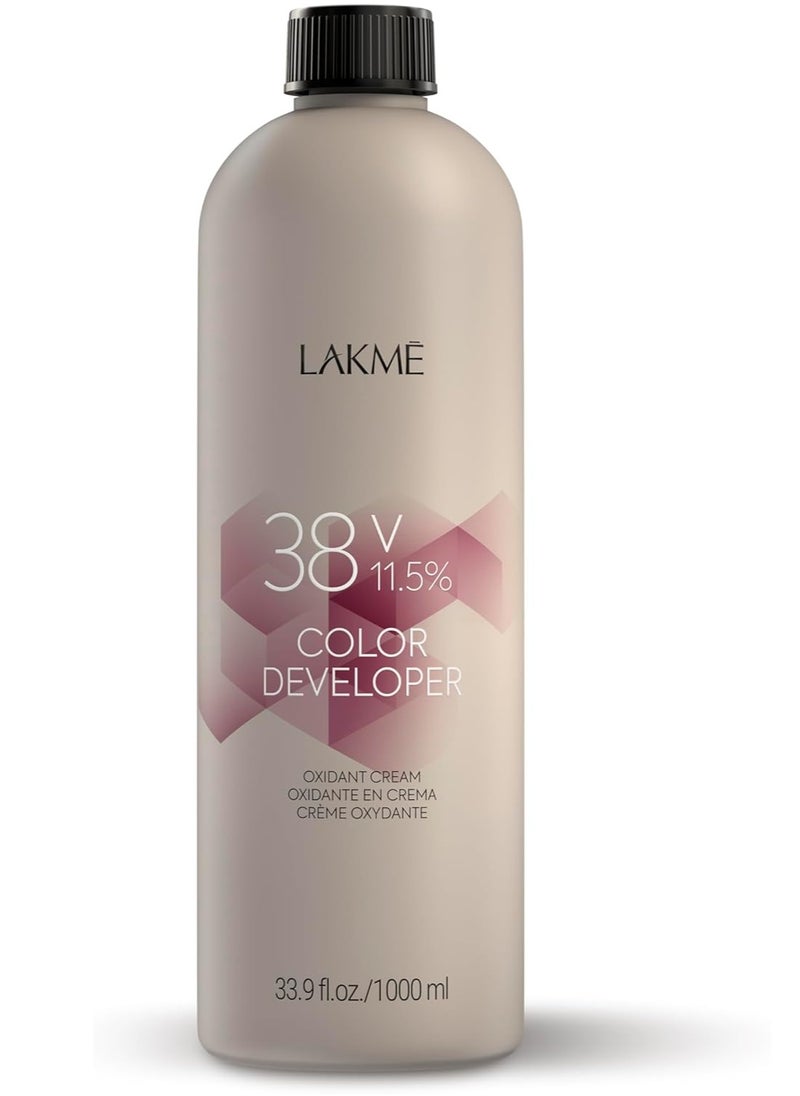 LAKME - Oxidant Cream 38V 11.5% Color Developer 1000 ml - Image 1