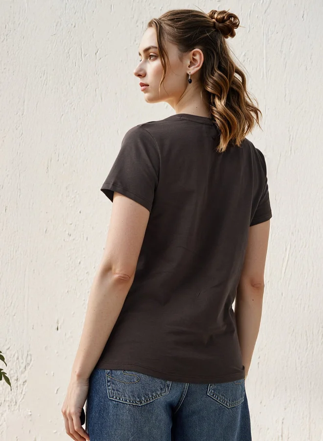 SP Characters Black Clover Print Crew Neck T-shirt