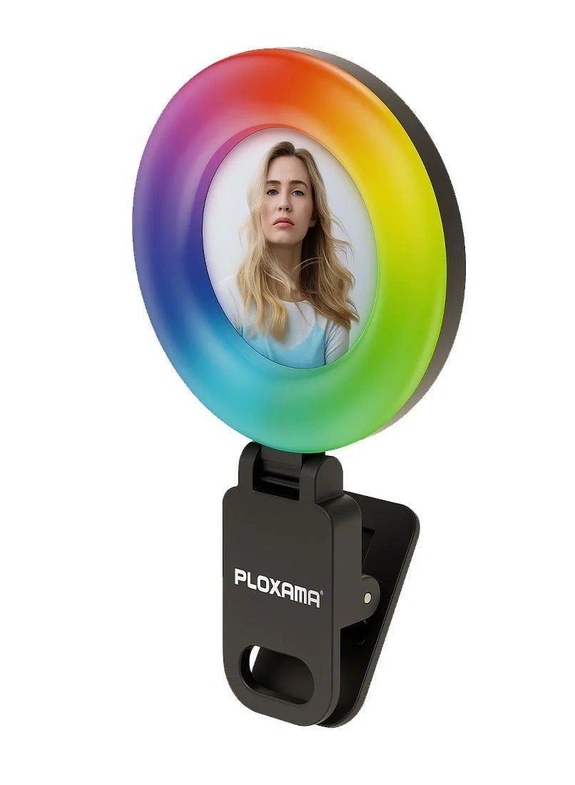 plokama Plokama Mini Ring Light Upgraded Small Clip On Ring Light With Mirror Portable Led Light 35 g ZC0127EA49BF074B661A8Z
