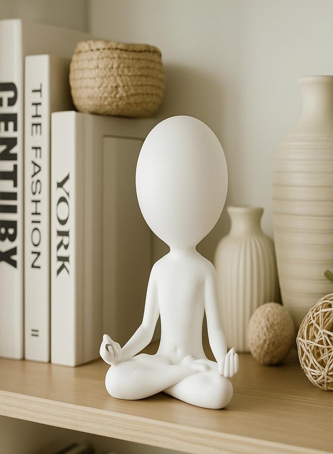 EVOX Luxury Modern Shelf Decor Meditation Figurine Elegant Zen Decor for Desk, Office, Premium Minimalist Yoga Sculpture in Gift Box - Image 2