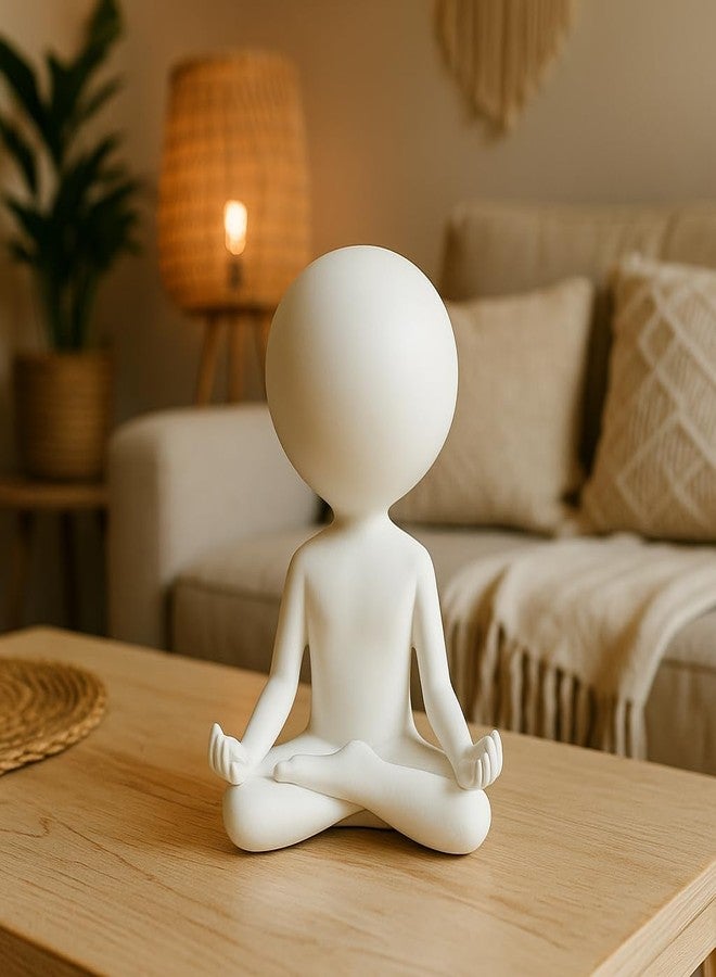 EVOX Luxury Modern Shelf Decor Meditation Figurine Elegant Zen Decor for Desk, Office, Premium Minimalist Yoga Sculpture in Gift Box - Image 3