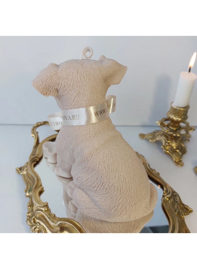 Dog Candle Set – Jack Russell Terrier & Bone Shape, 100% Beeswax Scented Candles, Smoke-Free Flame, Eco-Friendly Gift for Dog Lovers & Home Decor  - Image 2