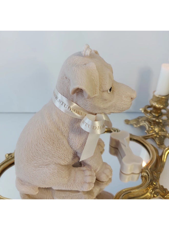 Dog Candle Set – Jack Russell Terrier & Bone Shape, 100% Beeswax Scented Candles, Smoke-Free Flame, Eco-Friendly Gift for Dog Lovers & Home Decor  - Image 3