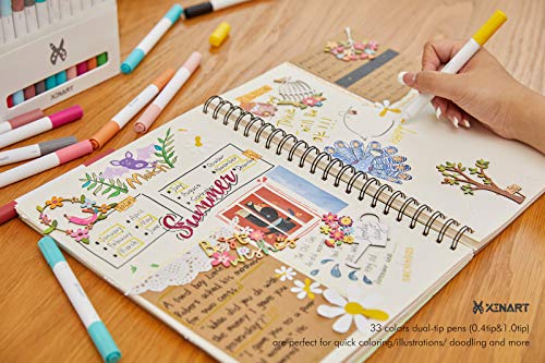 Xinart Pens for Cricut Joy Marker Pens Set 36pcs Fine Point Pen Writing Drawing Pens Compatible with Cricut Joy Machine(0.4 Tip & 1.0 Tip) - Image 3