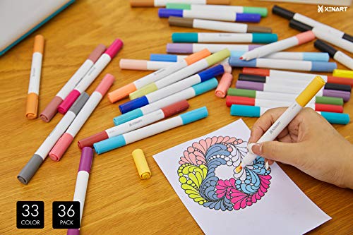 Xinart Pens for Cricut Joy Marker Pens Set 36pcs Fine Point Pen Writing Drawing Pens Compatible with Cricut Joy Machine(0.4 Tip & 1.0 Tip) - Image 2