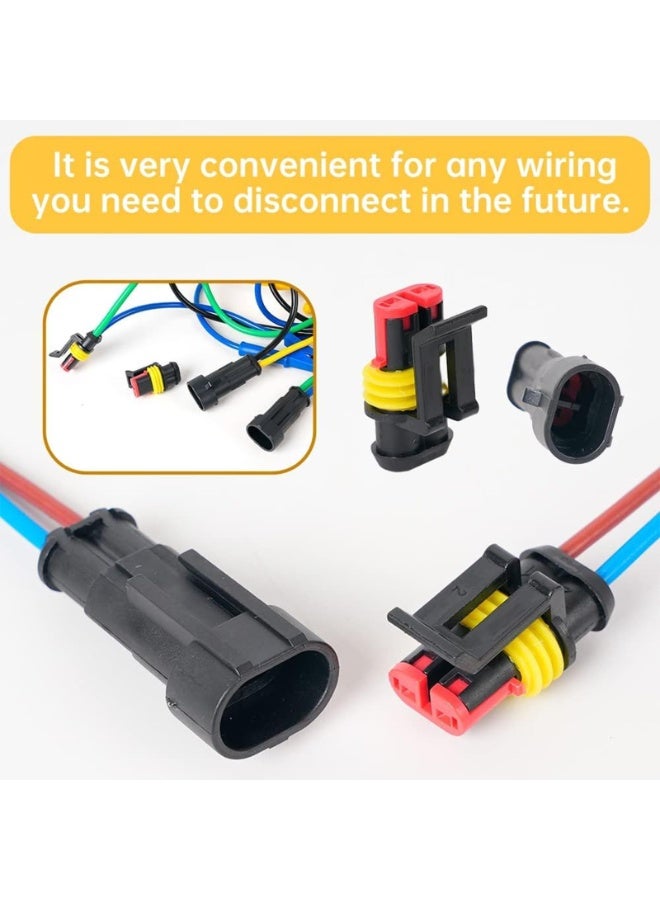 Generic 352PCS 26 Kits Automotive Electrical Connectors With Ratcheting Wire Crimper, 1/2/3/4/ Pin Automotive Wire Connectors Wiring Connectors Kit  - Image 3