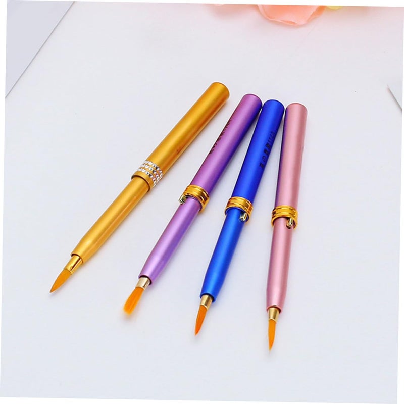 3pcs Lip Liner Brushes Cosmetic Makeup Tool Set Multi-function Beauty Brush with Synthetic Bristles for Precise Lipstick Application and Travel Use Random Color - Image 4