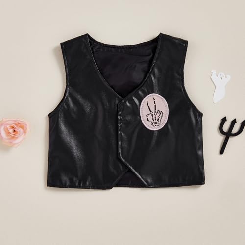 Bagilaanoe Toddler Baby Boy Girl 2nd Birthday Outfit Bad Two The Bone Letter Printed Vest Sleeveless Tops Jacket Waistcoat (Pink, 2-3 Years) - Image 4