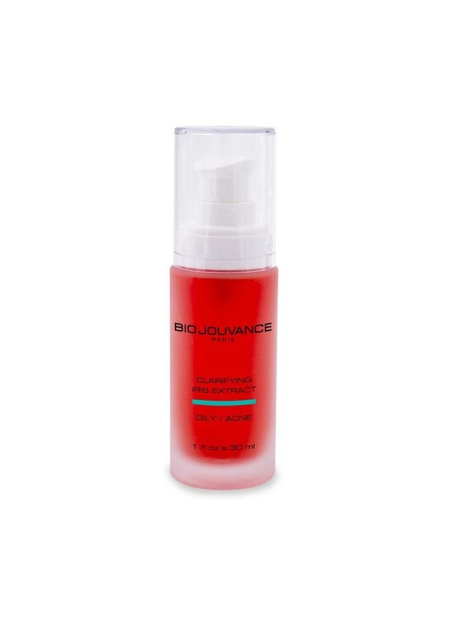 BIO JOUVANCE PARIS - Clarifying Iris Extract Serum 1Oz / 30Ml For Normal/Oily/Acneprone Skin | Waterbased Serum | Daily Facial Skin Care Treatment Regimen | Made In France - Image 1