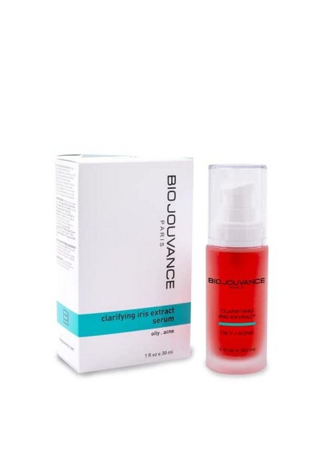 BIO JOUVANCE PARIS - Clarifying Iris Extract Serum 1Oz / 30Ml For Normal/Oily/Acneprone Skin | Waterbased Serum | Daily Facial Skin Care Treatment Regimen | Made In France - Image 1
