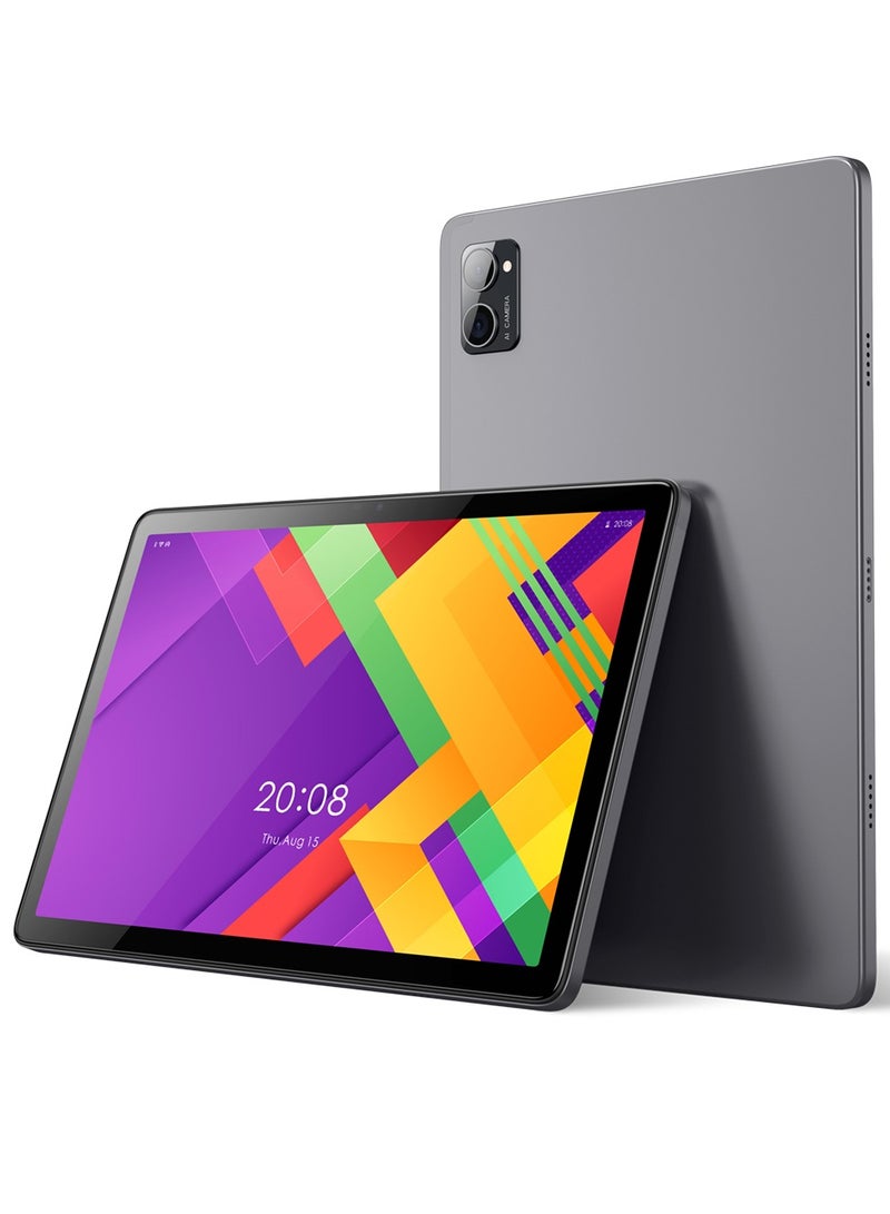 Oteeto TAB 11 Pro Tablet/10.1 Inch IPS LCD/8GB RAM + 512 GB ROM/5G Network/6000 mAh/8MP Front + 13MP Rear Camera/Octa Core 1.8GHz/Android 13/Includes Keyboard, Touch Pen, Mouse - Gray - Image 1