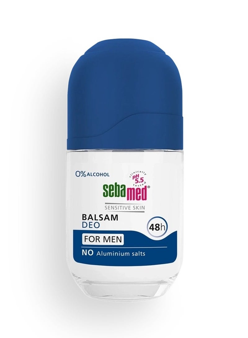 سيباميد مزيل عرق بلسم ديو للرجال ٤٨ ساعة (رول أون) مزيل رائحة العرق لطيف مع البيسابولول، خالي من الكحول والألومنيوم. - Image 1