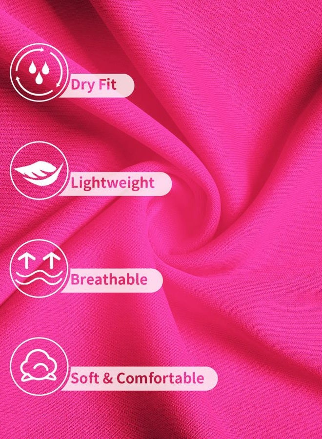 Dreammonkey 4T to Youth Neon Shirt Kids Rash Guard UPF 50+ Dry Fit Athletic Short Sleeve T Shirts for Boys and Girls (Neon Pink L) - Image 4