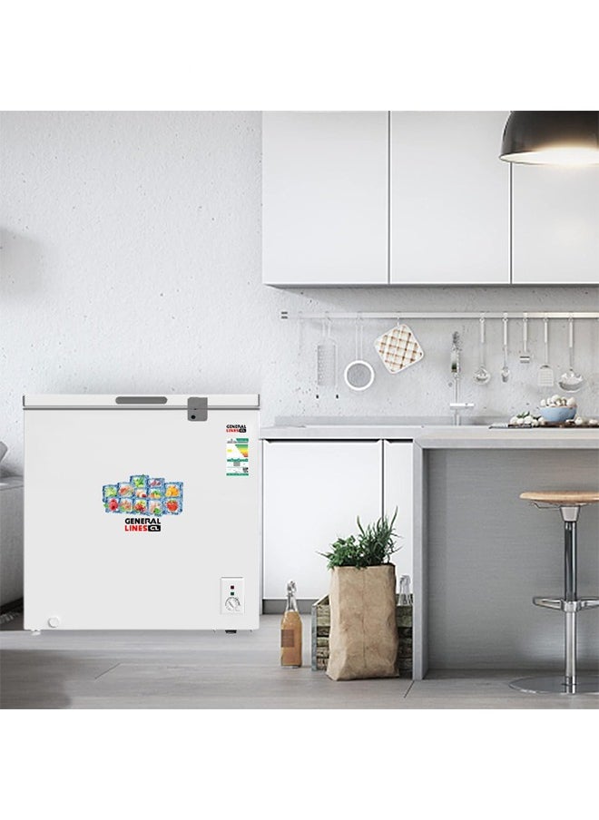 General Lines - Dual Temperature - Chest Freezer - 7 CFT - 199L - White - GLCF201D - Image 1
