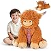 SuzziPals Giant Highland Cow Stuffed Animal 30 Jumbo Soft Giant Stuffed Animals Highland Cow Plush Toys for Stress Relief Sleep Aid Huge Cuddly Cute Plushies Gift for Kids Adults - Image 2