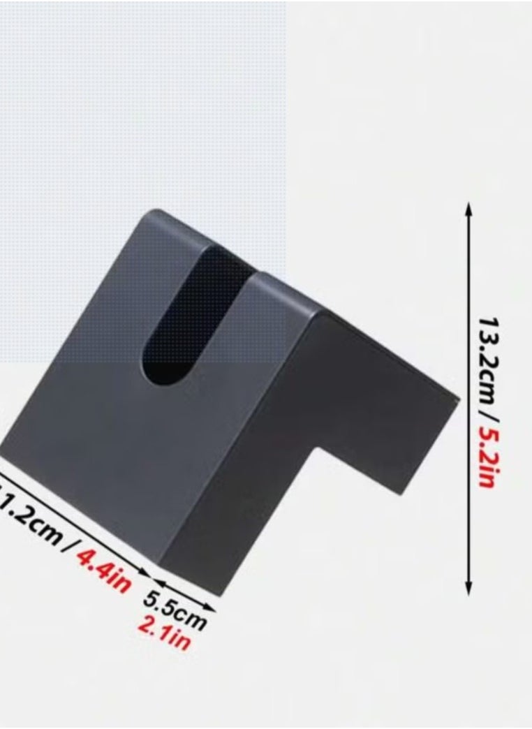 Generic Unique Shape Modern Tissue Box Black  - Image 3