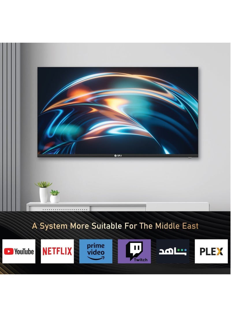 اس بي جي تلفزيون SPJ الذكي مقاس 55 بوصة بدقة 4K UHD LED بنظام WebOS، صوت دولبي، جهاز تحكم عن بعد سحري، Apple AirPlay، واي فاي، HDMI وUSB، نتفليكس ويوتيوب، أسود - Image 2