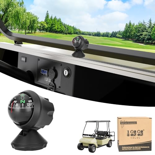 10L0L Golf Cart Compass Dash Mount Adjustable, Navigation Hiking Direction Pointing Guide Ball for Boat Truck Auto Car Outdoor - Image 1
