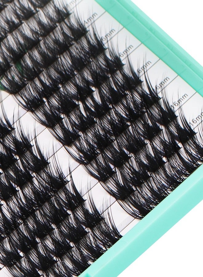BODERMINCER D Curl 280pcs 10-12-14-16mm Lash Clusters Wispy Eyelash Clusters With Soft Thin Band Cluster Eyelash Extensions Natural Volume Lash Extensions,DIY Individual Lashes Clusters (M03#) - Image 4