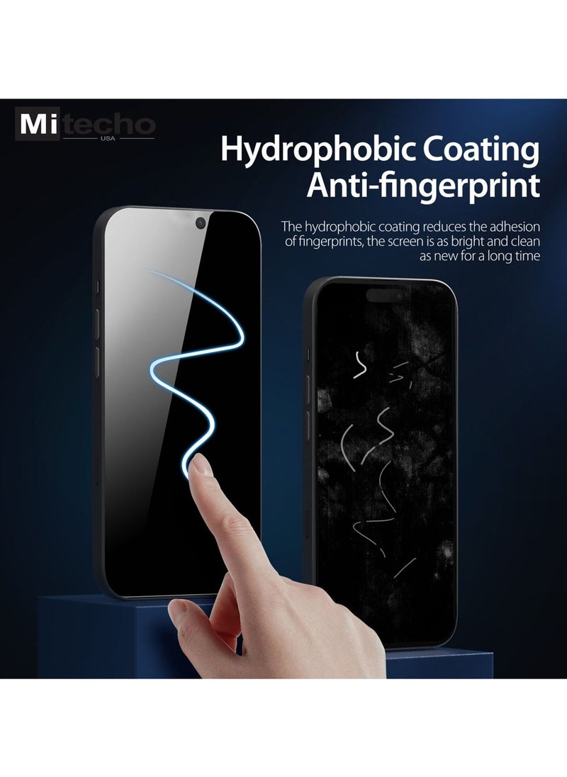 Mi techo - Mi techo Apple iPhone 15 Plus Full Coverage Privacy Tempered Glass Screen Protector - Image 1