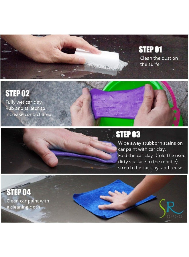 ROKKES Clay Bar Car Detailing Clay - ClayBars Magic Clay Bar Kit - Image 4