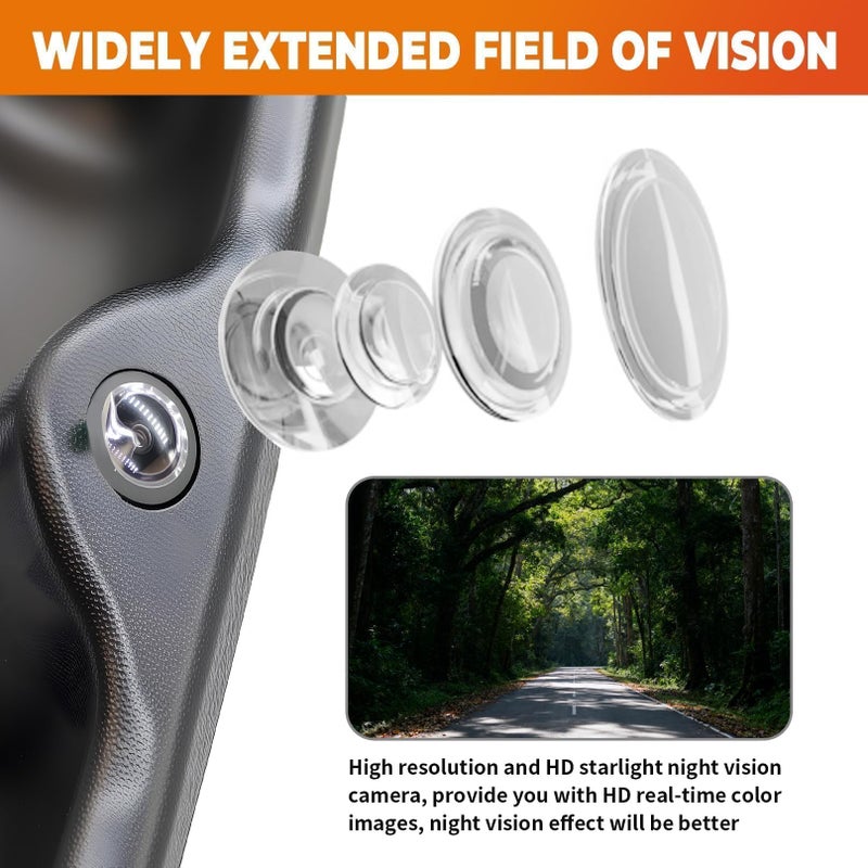 Aspaton GM1916102 Tailgate Handle Backup Camera Compatible with 1999-2007 Silverado/Sierra 1500 2500 3500HD Pickups Reversing Rear View Park Assist Camera W/12V Power Cable 15046512 15228539 - Image 2