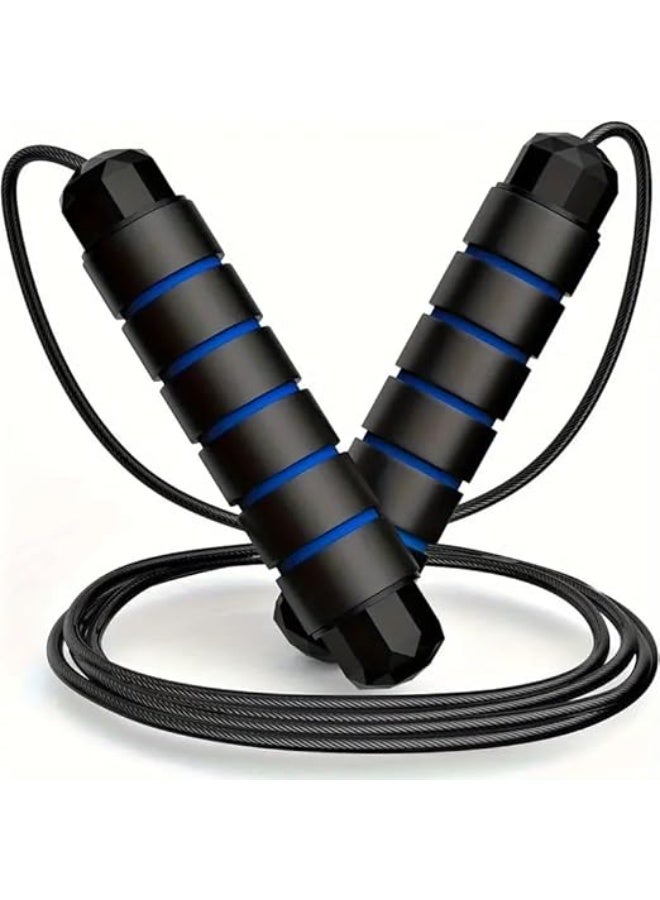 High-quality, tangle-resistant jump rope, ideal for men, women, and children. Adjustable, with non-slip foam grips, suitable for fitness exercises. (Multi-colored) - Image 1