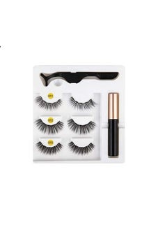 Vinayakart 3 Style No. 1112 15 False Magnetic Eyelashes Eyeliner Fluid With Special Tool  - Image 2