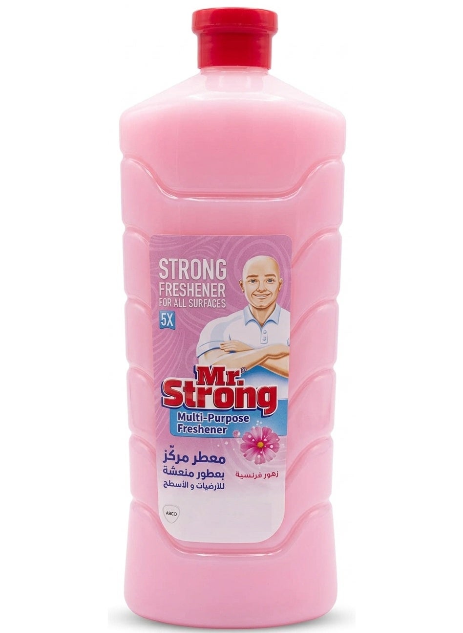 Mr. Strong Long-Lasting Fragrance Surface Freshener 5X Strength French Flowers Scent 700 ML