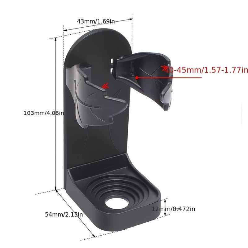 White 4Pcs Wall Mounted Toothbrush Holder No Drilling Shaver Storage Shelf - Image 3
