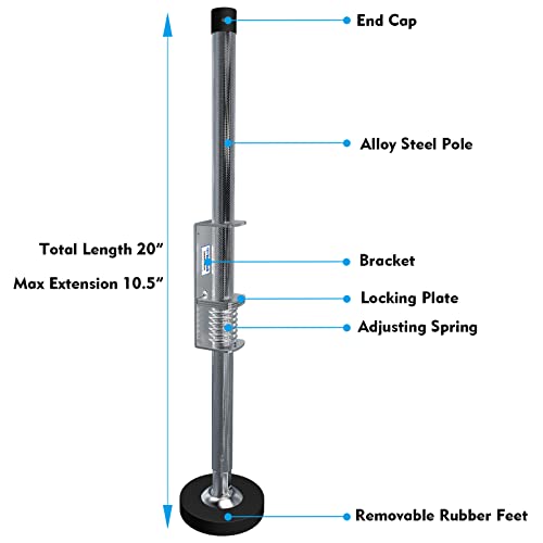 TOUGHER Ladder Leveler Pair,Ladder Accessories Tools Working on Stairs, Adjustable Ladder Leveler for Stable Platform and Ground Level for All Surfaces-Standard Version （20"） - Image 3