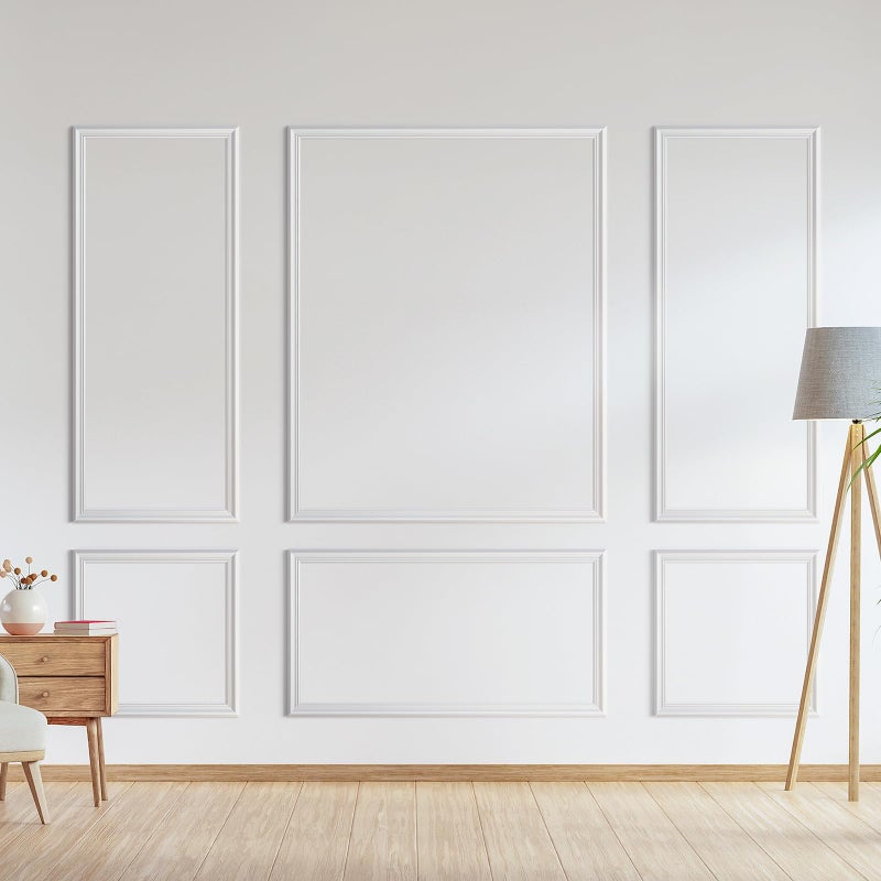 NOTASA Peel and Stick Wall Molding Kit, Accent Wall Panels for Interior Wall Decor with Double-Sided Tape, 3 Set Pre-Cut PS Wainscoting Panels (50 * 40 in) - Image 1