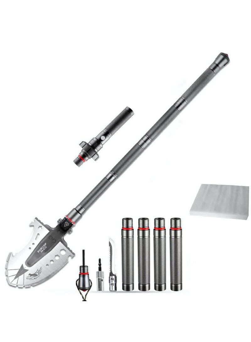 Manful Multi-Functional Survival Tactical Shovel with Accessories - Image 1