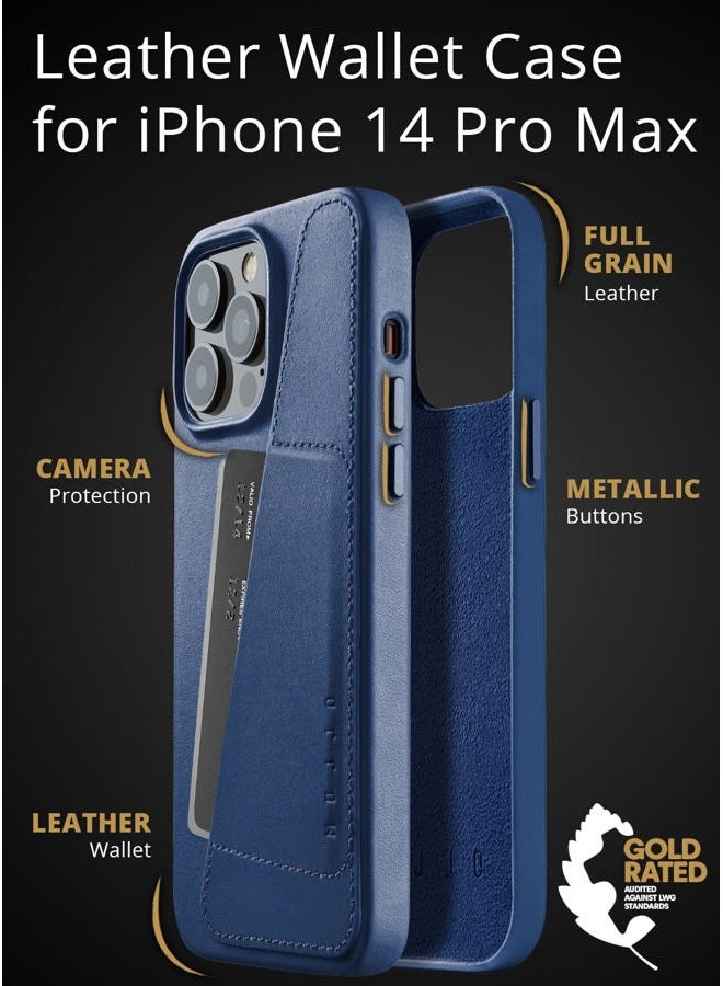 Mujjo Full Leather Wallet Case for iPhone 14 Pro Max | Case with Card Holder, iPhone 14 Pro Max Leather Case, iPhone 14 Pro Max Phone Case, iPhone 14 Pro Max Case Wallet, iPhone 14 Pro Max Wallet Case - Image 2