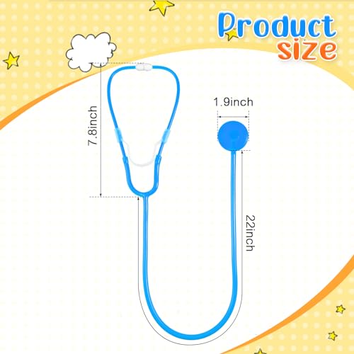 Leitee 50 Pcs Kids Stethoscope Real Working Stethoscope for School Role Play Doctor Nurse Cosplay AccessoryPinkBlue - Image 5