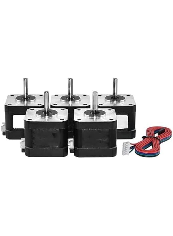 محرك السائر Nema 17 17HS4401S بزاوية 1.8 درجة وعزم دوران 0.42 نيوتن متر وأبعاد 42x42x38 ملم لتحكم مشغل آلات CNC - Image 2