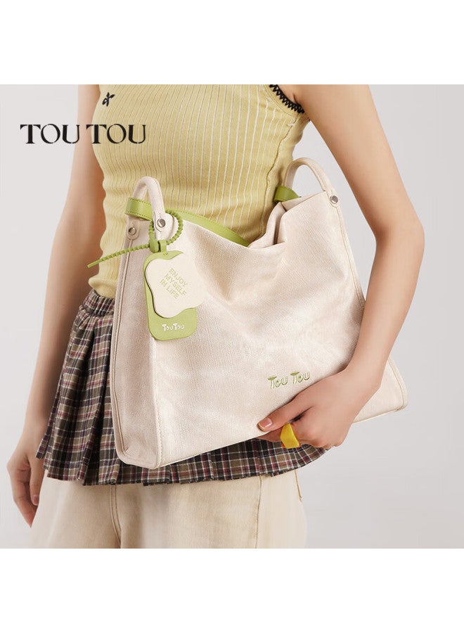 Toutou New Style Women's Bag Color-block Large Capacity Commuter Tote Bag Teacher's Day Birthday Gift For Girlfriend - Image 3