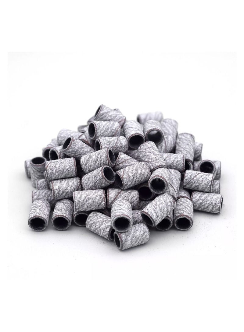 brunson Sanding Bands for Nail Drill Bits Nail Drill File Manicure Tool 100pcs Grit 80 - Image 1