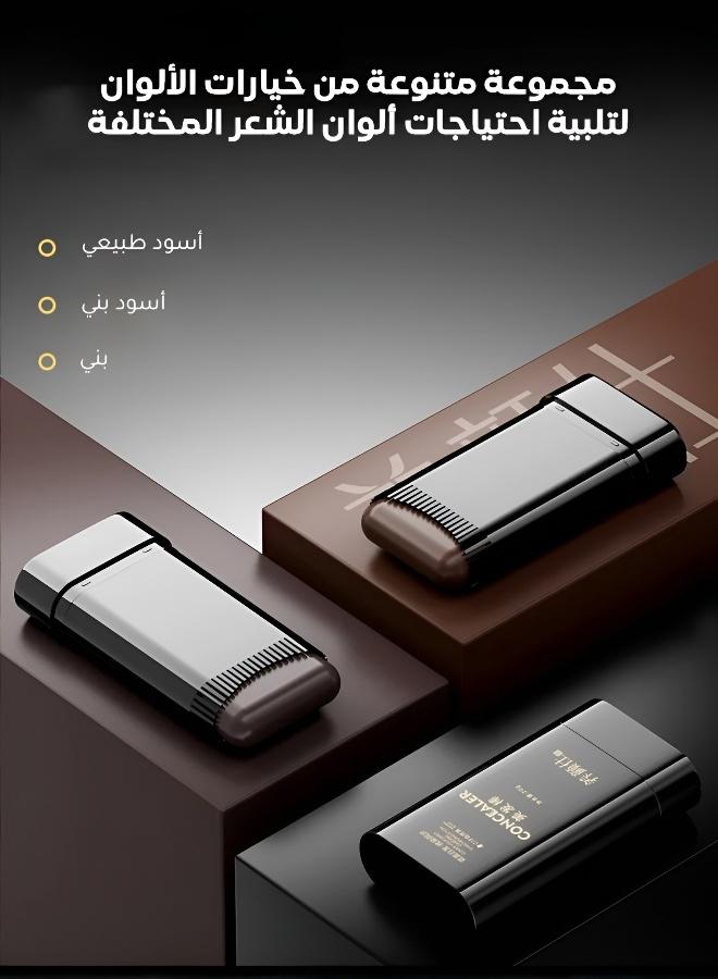 أداة تلوين الشعر – تغطية الشعر الأبيض، إخفاء الجذور الرمادية، مقاوم للماء والعرق، تلوين مؤقت، سهل الاستخدام في المنزل، يُغسل بالشامبو، للرجال والنساء - Image 5